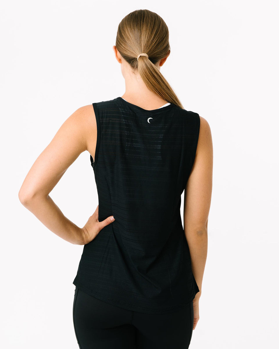 Zyia Black Luxe Muscle Tank – Front St Shop