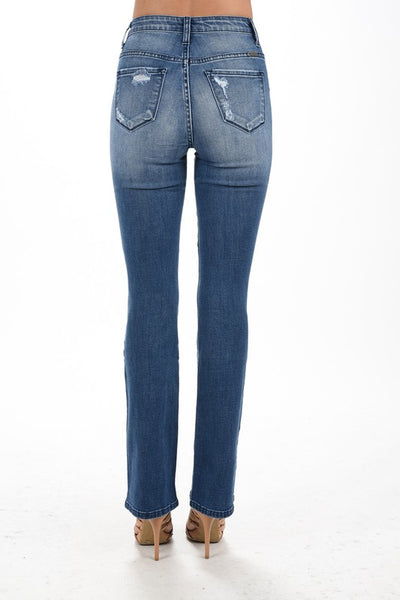 KanCan High Rise Destroyed Bootcut Jeans