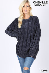 Over-sized Chenille Sweater