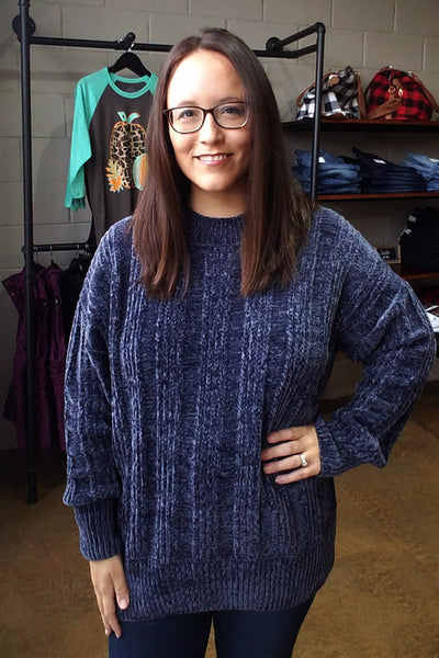 Over-sized Chenille Sweater