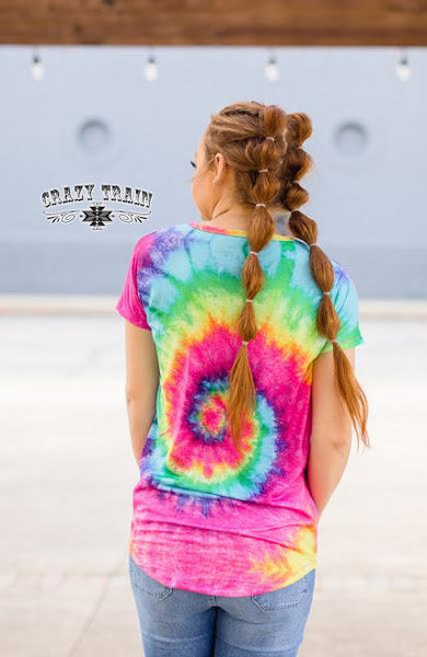 Crazy Train Dye Anna Top