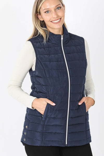 Quilted Vest with Pockets