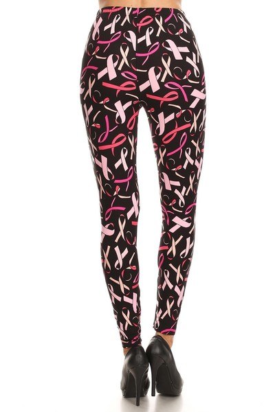 One Size Breast Cancer Awareness Leggings