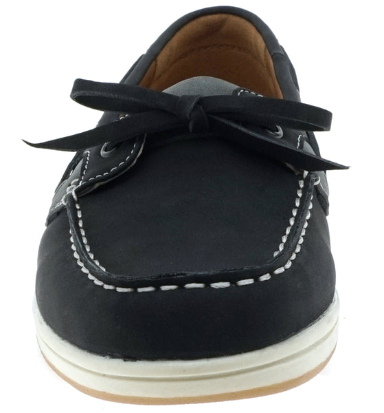 Black & Gray Boat Shoe