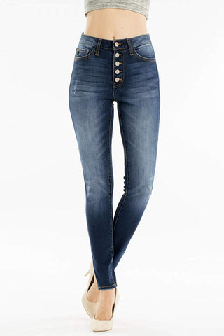 KanCan Button Fly High Rise Skinny Jean