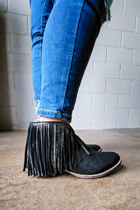 Very G Late Night Fringed Bootie