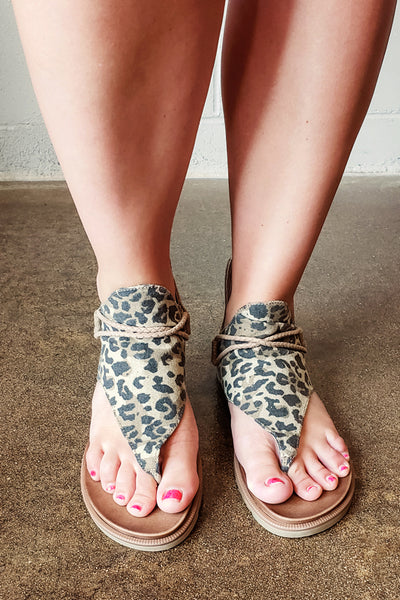 Very G Sparta Leopard Sandals