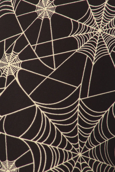 Plus Size Halloween Spider Web Leggings